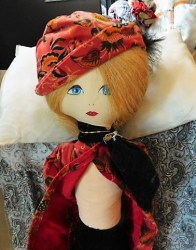 45 inch velvet doll view